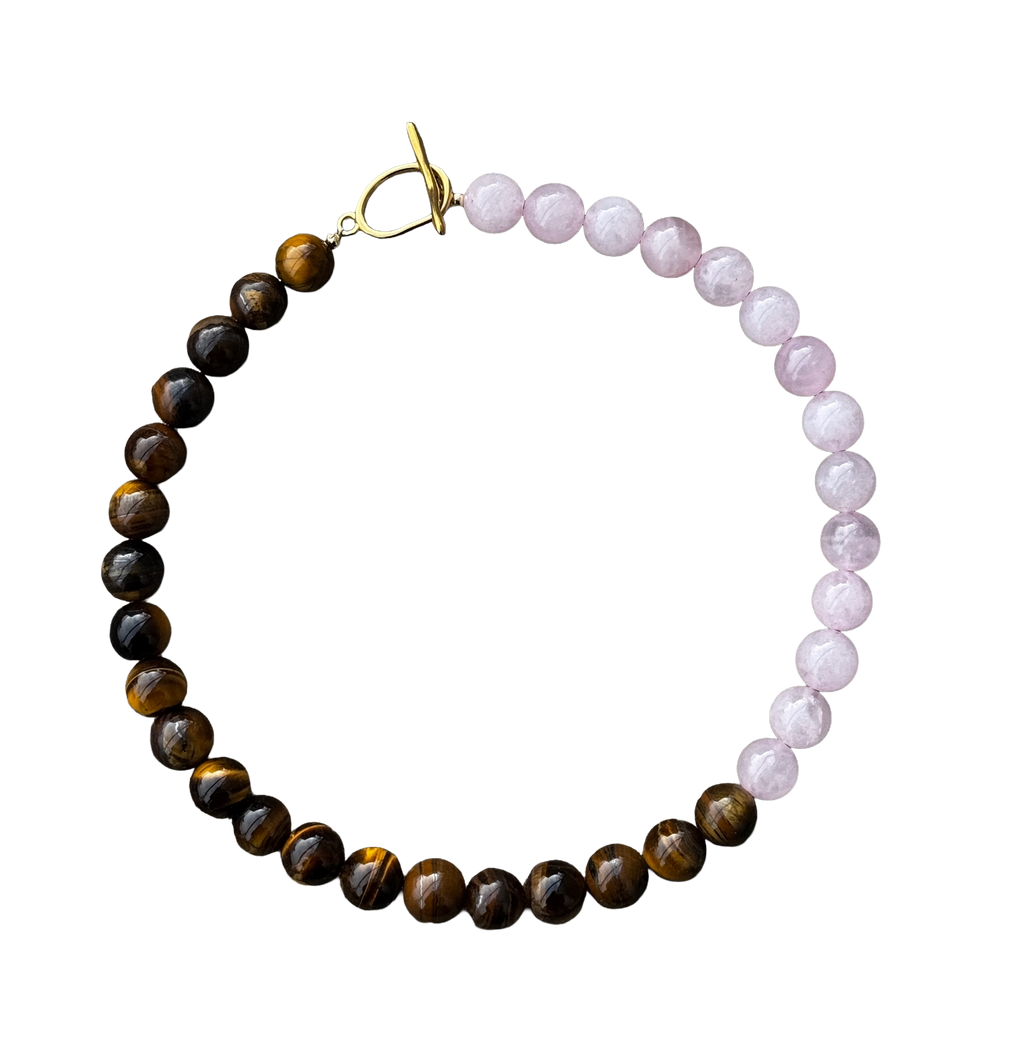 CHUNKY - Rosekvarts/Tigersten