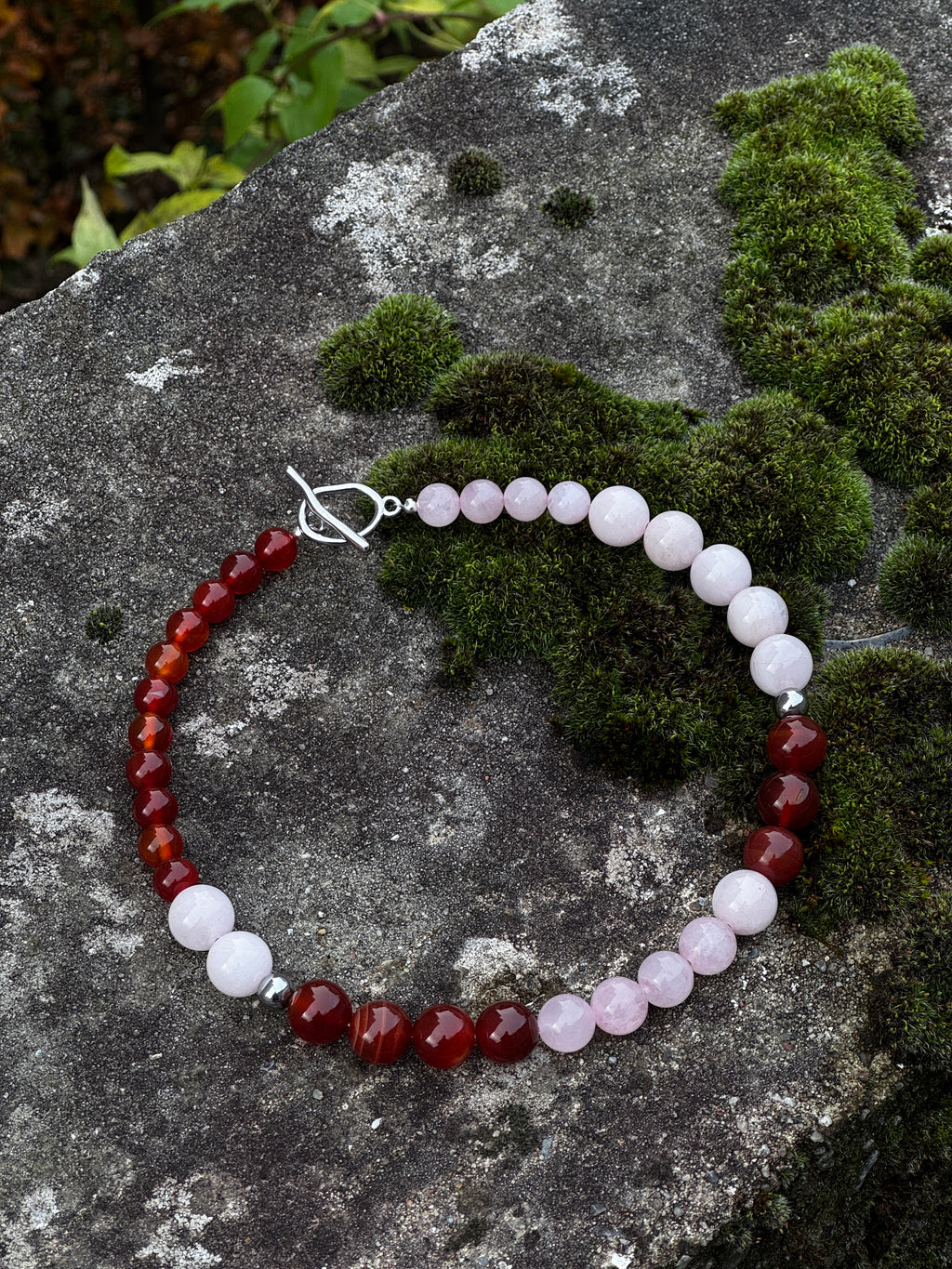 MIXED - Karneol/Rosekvarts