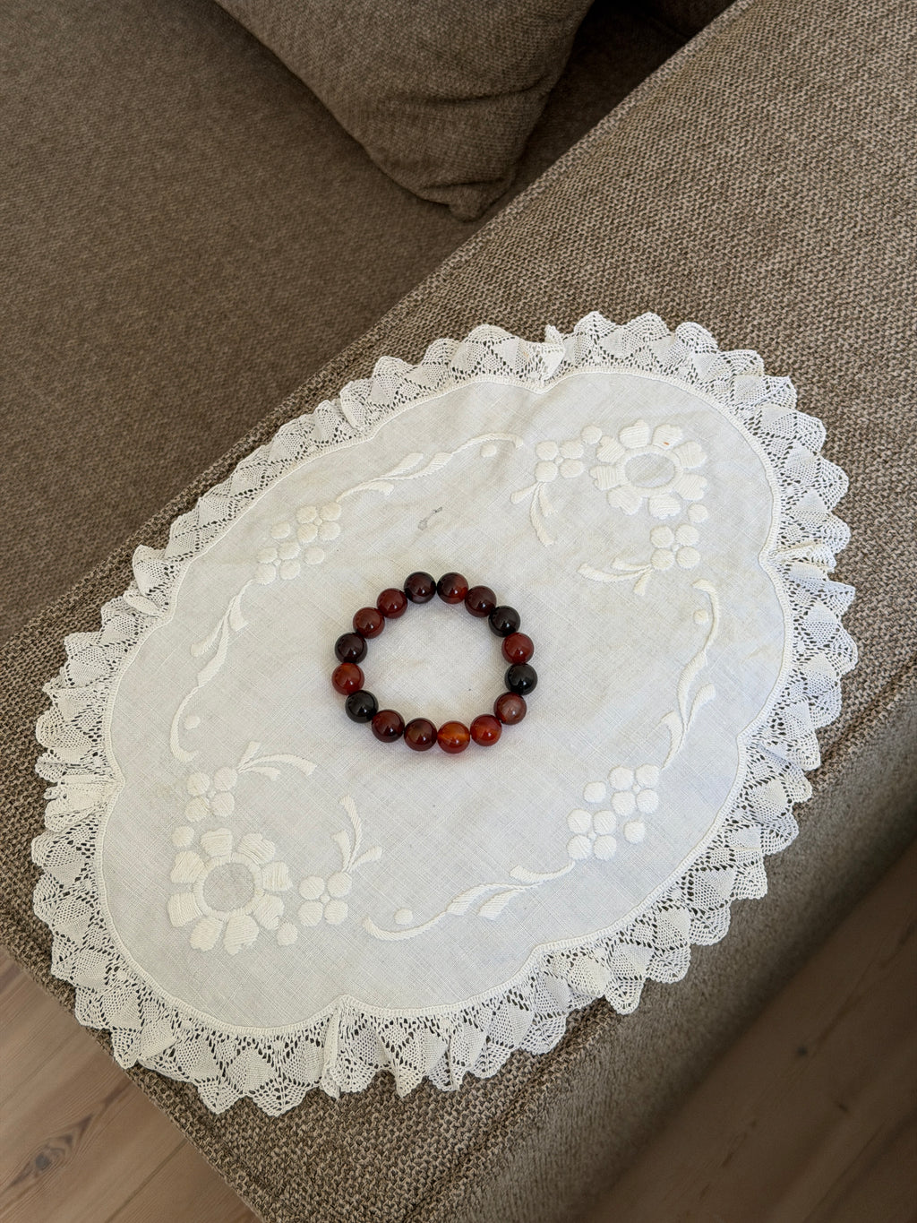 CHUNKY elastik - Coconut agate