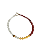 MIXED - Karneol/Hvid Kvarts