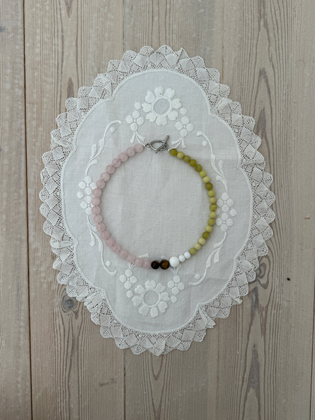 MIXED - Rosekvarts/Lemon jade