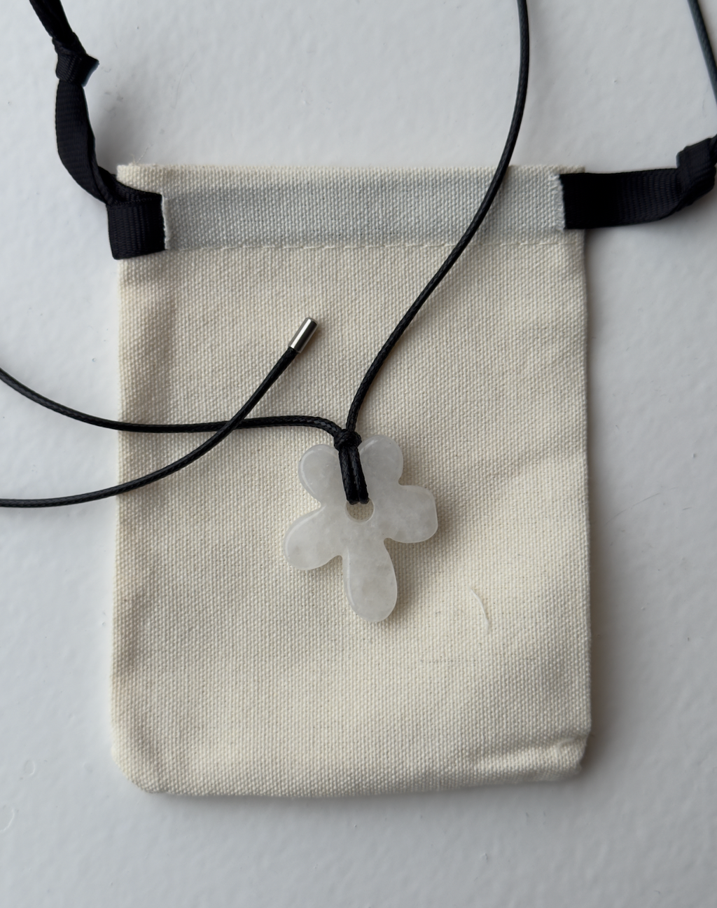 Gaia Halskæde - Hvid Kvarts