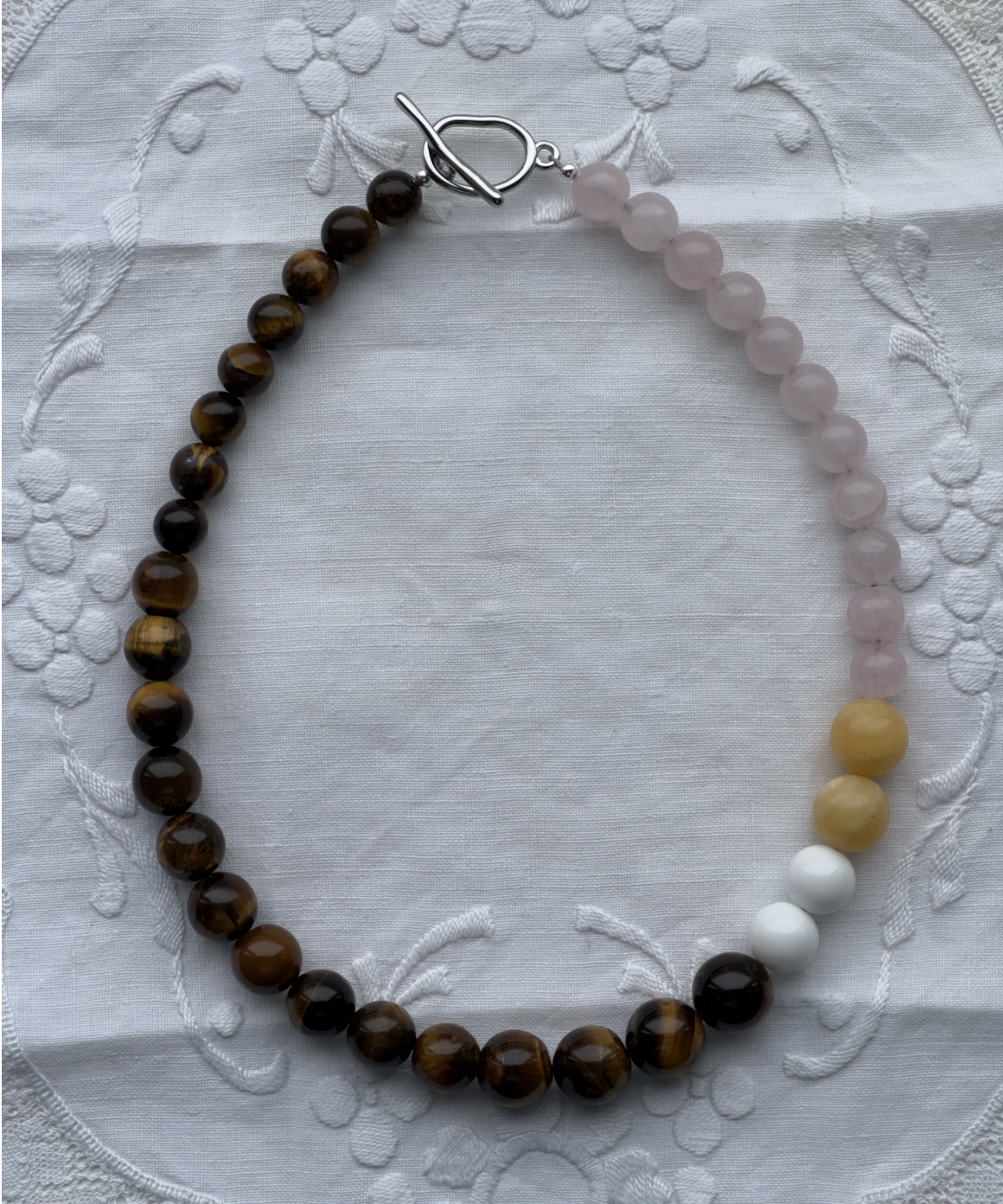 MIXED - Rosekvarts/Tigersten/Lemon Jade