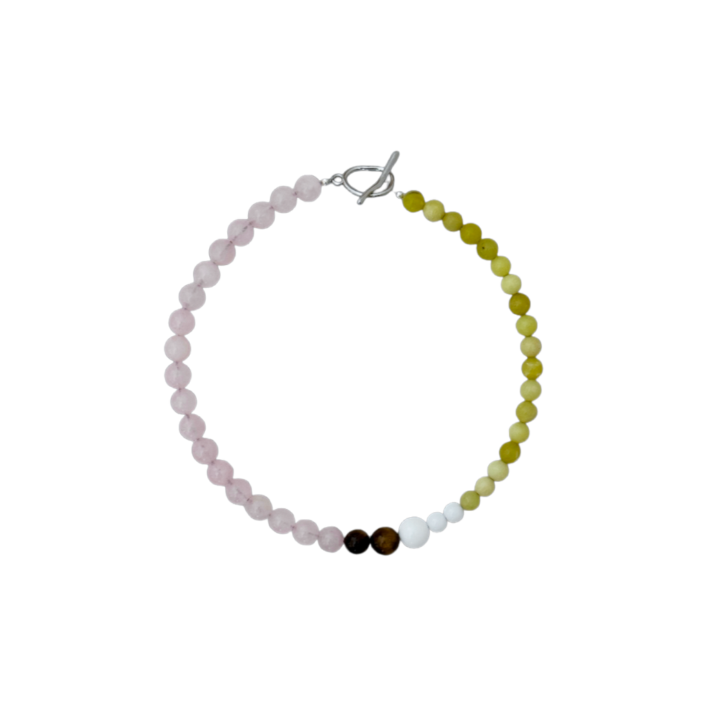 MIXED - Rosekvarts/Lemon jade