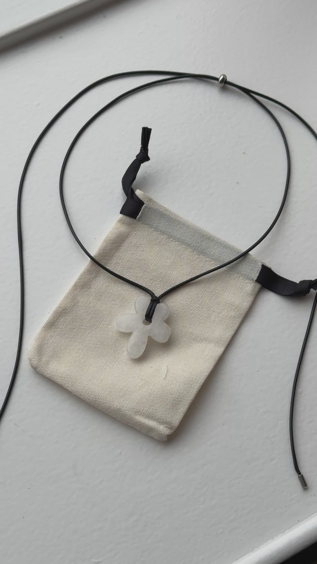 Gaia Halskæde - Hvid Kvarts